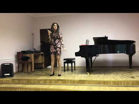 Кадр из записи классного концерта Дэи Цихелашвили